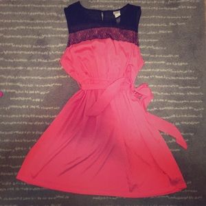 Pink/Black Dress